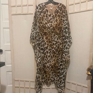 Joan Rivers Beige Animal Print Dress